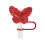Butterfly Straw Dust Cover Acrylic Green 10mm 4