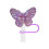 Butterfly Straw Dust Cover Acrylic Green 10mm 5