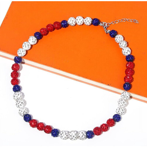 Strass-Baseball-Halskette, 40/45/50 cm 1