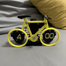 EQWLJWE Klappuhr Retro Fahrradform Mechanischer Schreibtisch
