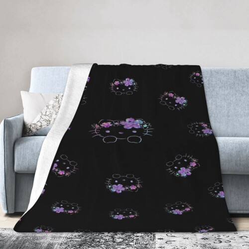Hello Kitty flanellen plaid 50x60 inch