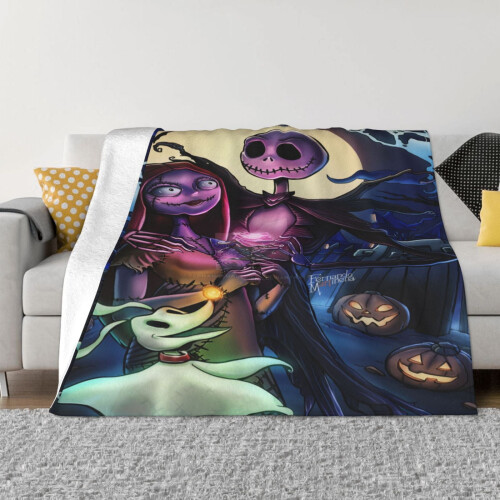 Měkká a útulná fleecová deka Nightmare Before Christmas