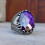 YUEHAO Ring mit lila Stein – Eleganter Modeschmuck 3