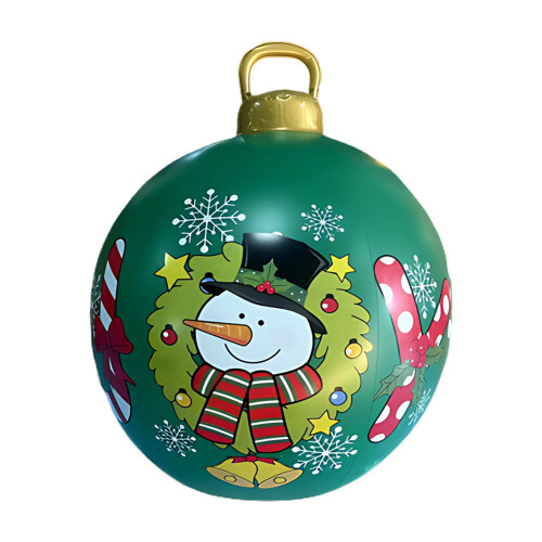 24-Zoll-PVC-aufblasbare Weihnachtskugel für den Außenbereich 1