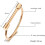 Stainless Steel D-Shape Bar Shackle Bangle 1pc 3