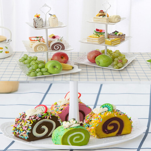 Présentoir à cupcakes de Noël rond à 3 étages 1