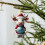Acryl kerstornament met koeiendesign, 1 stuk 2