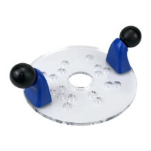 Disco di Posizionamento per Intaglio del Legno Base Trasparente Installazione Facile Base per Fresatura del Legno Elettrica Regolabile