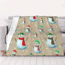 Kerstfleece deken, zacht en knus, 50" x 40"