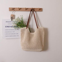 Lässige, perforierte Schultertasche, Sommer-Strandtasche, Schultertasche