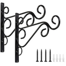 2 Stück Eimer-Wandhalterungen aus Eisen für den Garten