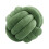 Piccolo cuscino a nodo per divano, cuscino decorativo verde scuro 1