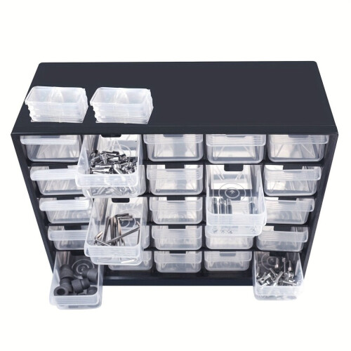 Boîte de rangement pour vis à plusieurs compartiments 1