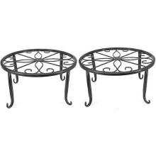 2 Stück Metallblumentöpfe im europäischen Stil, Schmiedeeisen-Design
