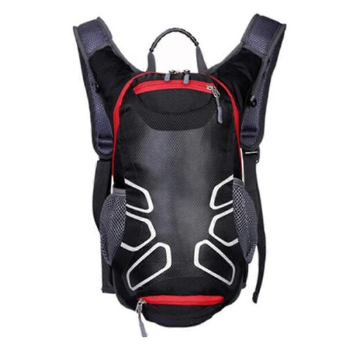 1 x σακίδιο πλάτης unisex για πεζοπορία, ποδηλασία 15 λίτρων, μαύρο
