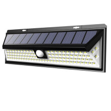 Luminária de parede externa, 1 unidade, preta, 90 LEDs
