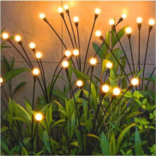Solarbetriebene Außenleuchten, 4 Stück in einer Packung mit 10 LED-Leuchten