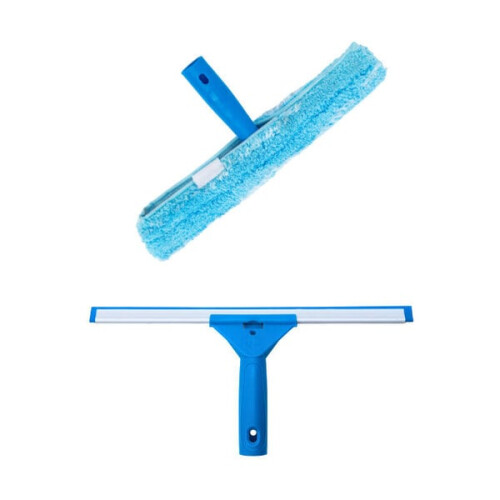 Professional window cleaner with a microfiber brush, width 35