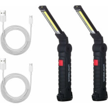 wiederaufladbare LED-Handleuchten, COB-Werkstattleuchten, Taschenlampe