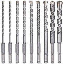Betonbohrer, 9 Stück (5 mm 16 x 160 mm), Fliesenbohrer, SDS-Plus e