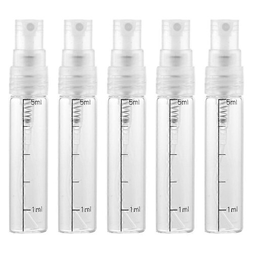 Empty Spray Bottle Glass Small Spray Bottle for Perfume Storage 30Pcs