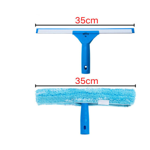 Professional window cleaner with a microfiber brush, width 35 1