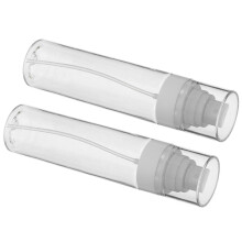 Portable Travel Bottles for Toiletries Essential Oils Beauty Products in PET Transparent Small Size Fits Pocket Purse Backpack