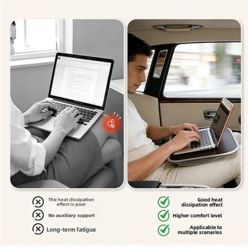 Tavolino Portatile Multifunzionale per Tablet e Laptop con Maniglia e Fermo 2