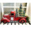 Centre de table de Noël vintage avec camion de ferme rouge 2