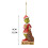 Grinchen-ornament i tre til juletreet 7,6 cm 2