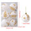 Décorations de Noël peintes incassables, lot de 6 2