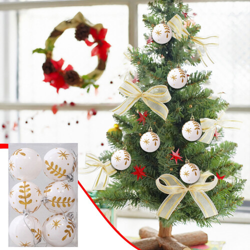 Décorations de Noël peintes incassables, lot de 6 2
