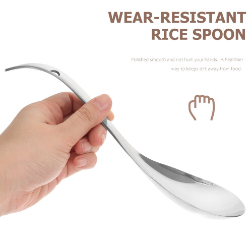 Cuillère à riz en acier inoxydable, grande louche de service 1