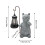 Solar-Katzen-Gartenstatue aus Kunstharz, 1 Stück 3