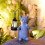 Solar-Katzen-Gartenstatue aus Kunstharz, 1 Stück 4