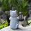Solar-Katzen-Gartenstatue aus Kunstharz, 1 Stück 5