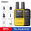 (EUROμαύρα-κίτρινα ακουστικά) 2 τεμάχια Mini Walkiee Talkie PMR 446 για μεταφορά 1