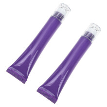 Roller Ball Eye Cream Empty Essential Oil Tube Cosmetics Dispenser Container Roller Bottles Travel Daily Use 20g Purple Plastic Leak-Proof 2Pcs