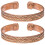 Conjunto de 2 pulseras magnéticas de cobre 1