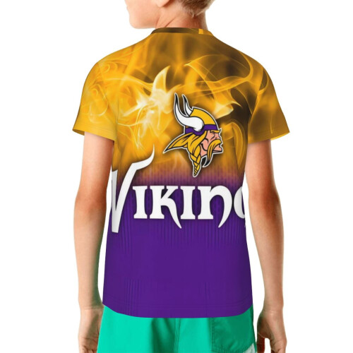 Vikings Barn Kortärmad Tröja Sportlag 1 st 1