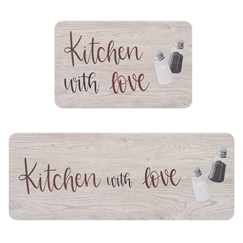 Ensemble de tapis de cuisine Halloween lavable (2 pièces) 1