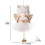 Ensemble de décorations de Noël en peluche ange avec 2 couleurs 4