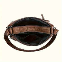 Modische Damen-Schultertasche, universelle Handtasche, Schwarz
