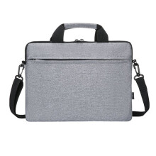 1 Stück ultradünne, stylische Computer-Schultertasche, Grau