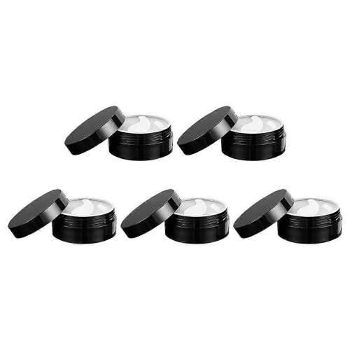 Eye Cream Cases Compact Design for Mask 5Pcs Premium Black Containers