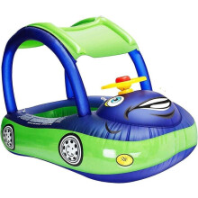 Piscine gonflable pour bébé avec flotteur en forme de voiture sur le toit