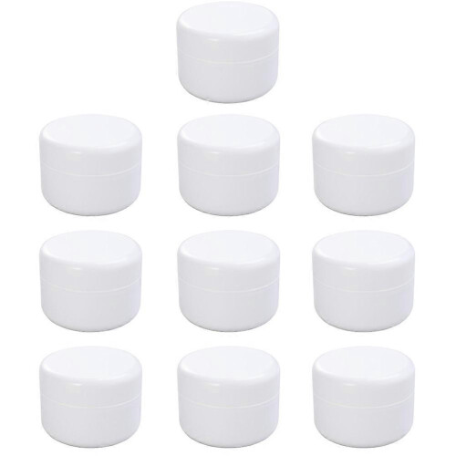 Cosmetics Jars Empty Creams Storage Container for Storage 30Pcs White Set