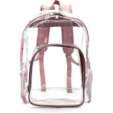 Roze plastic rugzak voor school