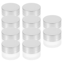 Cream Empty Bottle Glass Container for Storage 10Pcs Portable Travel Sample Cream