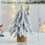 Ensemble de mini sapins de Noël floqués avec socle en bois 2